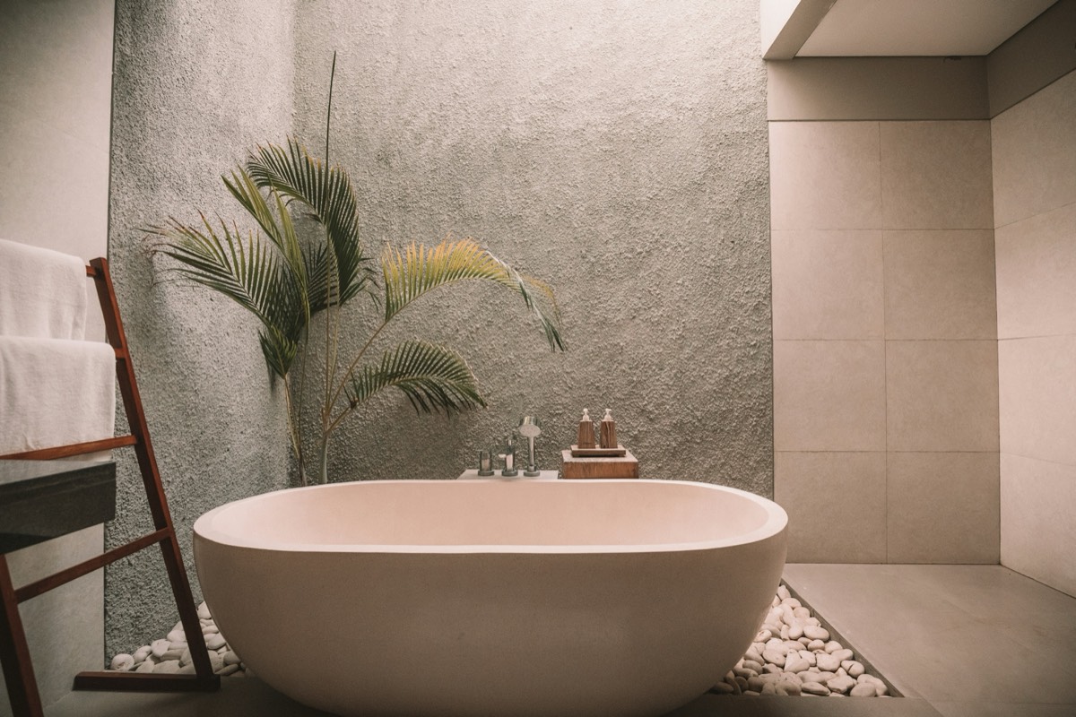 Renovated bathroom with freestanding tub in Gosford